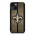 NEW ORLEANS SAINTS NFL METAL STRIPE iPhone 14 Plus Case Cover