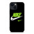 NIKE SWOOSH GREEN iPhone 14 Plus Case Cover