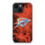 OKLAHOMA CITY THUNDERS BASKETBALL NBA FIRE iPhone 14 Plus Case Cover