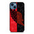 AIR JORDAN RED BLACK BAPE iPhone 14 Case Cover