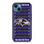 BALTIMORE RAVENS FOOTBALL FIELD iPhone 14 Case Cover