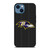 BALTIMORE RAVENS FOOTBALL TEXT iPhone 14 Case Cover
