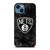 BROOKLYN NETS BASKETBALL NBA FIRE iPhone 14 Case Cover
