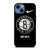 BROOKLYN NETS NBA BASKETBALL LOGO 3 iPhone 14 Case Cover