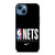 BROOKLYN NETS NBA BASKETBALL LOGO iPhone 14 Case Cover