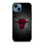 CHICAGO BULLS NBA GRUNGE iPhone 14 Case Cover