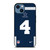 DALLAS COWBOYS DAK PRESCOTT 4 NFL NIKE iPhone 14 Case Cover