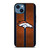 DENVER BRONCOS NFL METAL STRIPE iPhone 14 Case Cover