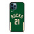 JRUE HOLIDAY MILWAUKEE BUCKS NIKE NBA 2021-22 iPhone 12 Pro Max Case Cover