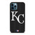 KANSAS CITY ROYALS BASEBALL BLACK iPhone 12 Pro Max Case Cover