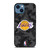 LOS ANGELES LAKERS BLACK CAMO iPhone 14 Case Cover LOS ANGELES LAKERS BLACK CAMO iPhone 14 Case Cover