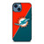 MIAMI DOLPHINS NFL FOOTBALL LOGO iPhone 14 Case Cover
