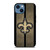 NEW ORLEANS SAINTS NFL METAL STRIPE iPhone 14 Case Cover