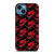 NIKE BOX BLACK PATTERN iPhone 14 Case Cover