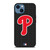 PHILADELPHIA PHILLIES BASEBALL BLACK iPhone 14 Case Cover PHILADELPHIA PHILLIES BASEBALL BLACK iPhone 14 Case Cover