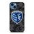 SPORTING KANSAS CITY MLS BLACK CAMO iPhone 14 Case Cover