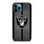 LAS VEGAS RAIDERS NFL METAL STRIPE iPhone 12 Pro Max Case Cover