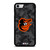 BALTIMORE ORIOLES BASEBALL BLACK CAMO iPhone SE 2022 Case Cover