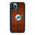MIAMI DOPHINS NFL METAL STRIPE iPhone 12 Pro Max Case Cover