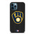 MILWAUKEE BREWERS BASEBALL BLACK iPhone 12 Pro Max Case Cover