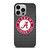 ALABAMA CRIMSON TIDE FOOTBALL METAL iPhone 14 Pro Case Cover