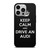 KEEP CALM AND DRIVE AUDI CARBON iPhone 14 Pro Case Cover