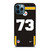 PITTSBURGH STEELERS JOE HAEG 73 NFL NIKE iPhone 12 Pro Max Case Cover