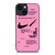 NIKE AIR OFF WHITE PINK iPhone 14 Plus Case Cover