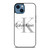 CALVIN KLEIN WHITE LOGO iPhone 14 Case Cover