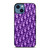 DIOR LOGO PURPLE iPhone 14 Case Cover