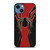 IRON SPIDERMAN COSTUME iPhone 14 Case Cover