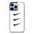 NIKE TRIPPLE SWOOSH WHITE iPhone 13 Pro Max Case Cover