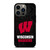 WISCONSIN BADGERS UNIVERSITY FOOTBALL iPhone 13 Pro Case Cover