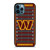 WASHINGTON COMMANDERS FOOTBALL FIELD iPhone 12 Pro Max Case Cover