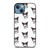 KUROMI CAT ANIME PATTERN iPhone 13 Case Cover