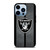 LAS VEGAS RAIDERS NFL METAL STRIPE iPhone 13 Pro Max Case Cover