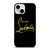 CHRISTIAN LOUBOUTIN GOLD LOGO iPhone 13 Mini Case Cover