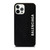 BALENCIAGA LEATHER BLACK iPhone 12 Pro Case Cover