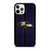 BALTIMORE RAVENS NFL METAL STRIPE iPhone 12 Pro Case Cover