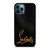 CHRISTAN LOUBOUTIN BLACK iPhone 12 Pro Max Case Cover