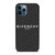 GIVENCHY PARIS LOGO PATTERN iPhone 12 Pro Max Case Cover
