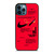 NIKE AIR OFF WHITE RED iPhone 12 Pro Max Case Cover