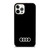 AUDI CAR LOGO BLACK iPhone 12 Pro Case Cover