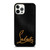 CHRISTAN LOUBOUTIN BLACK iPhone 12 Pro Case Cover
