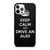 KEEP CALM AND DRIVE AUDI CARBON iPhone 12 Pro Case Cover