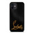 CHRISTAN LOUBOUTIN BLACK iPhone 12 Mini Case Cover