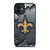 NEW ORLEANS SAINTS BROKEN METAL iPhone 12 Mini Case Cover