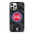 DETROIT PISTONS BLACK CAMO iPhone 12 Pro Case Cover
