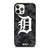 DETROIT TIGERS BASEBALL BLACK CAMO iPhone 12 Pro Case Cover