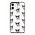 KUROMI CAT ANIME PATTERN iPhone 12 Case Cover